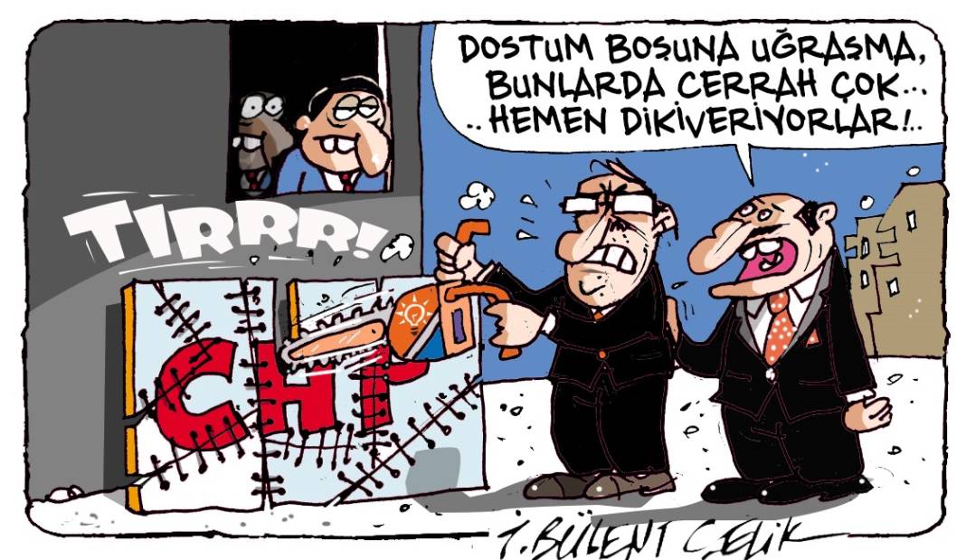 İ. Bülent Çelik'in 3 Şubat 2025 tarihli karikatürü 1